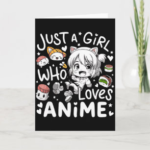 Anime für jugendliche Mädchen Nur ein Mädchen, das Karte