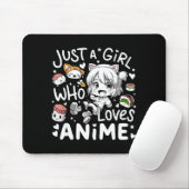 Anime für jugendliche Mädchen Nur ein Mädchen, das Mousepad (Mit Mouse)