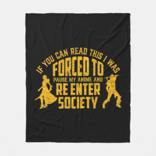 Anime für Männer Frauen Kawaii Niedlich Japanisch Fleecedecke