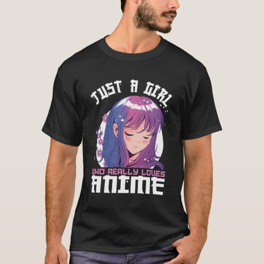 Anime für N, nur ein Mensch, der Liebe und Anime T-Shirt (Vorderseite)