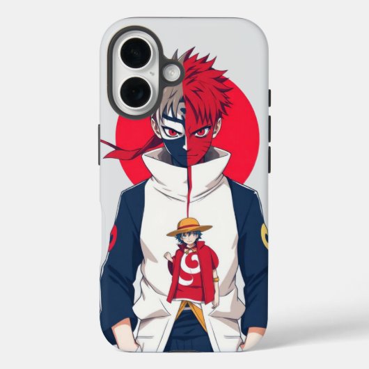 Anime Fusion iPhone Case – Luffy One Piece & Pain (Rückseite)
