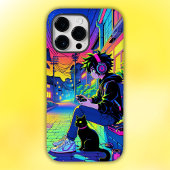 Anime Gamer mit Black Cat | Case-Mate iPhone Hülle