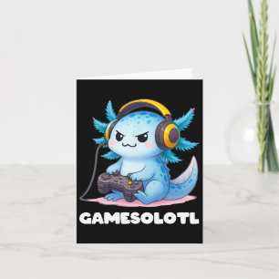 Anime Gamesolotl Axolotl Jungen 10-12 Kid Gamer Ga Karte