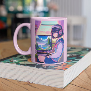 Anime Gaming Girl Tasse