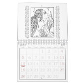 Anime-Gekritzel-Tierkreis-Farbton-Kalender Kalender (Mär 2017)
