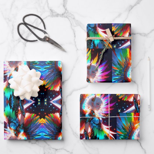 Anime Girin Rōnin Design Griffin Geschenkpapier Set (Vorderseite)