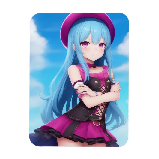 Anime Girl 007 Magnet (Vertikal)