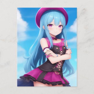 Anime Girl 007 Postkarte