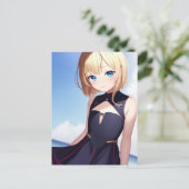 Anime Girl 009 Postkarte (Stehend Vorderseite)