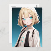 Anime Girl 022 Postkarte (Vorne/Hinten)