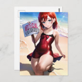 Anime Girl 027 Postkarte (Vorne/Hinten)