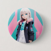 Anime Girl 039 Button (Vorderseite)