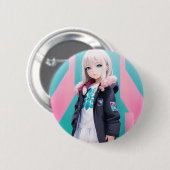 Anime Girl 039 Button (Vorne & Hinten)