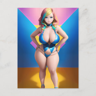 Anime Girl 047 Postkarte