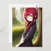 Anime Girl 11 Postkarte (Vorne/Hinten)
