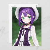 Anime Girl 18 Postkarte (Vorne/Hinten)