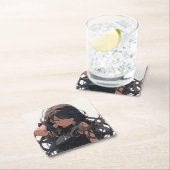 Anime girl #1 rechteckiger pappuntersetzer (Vor Ort)