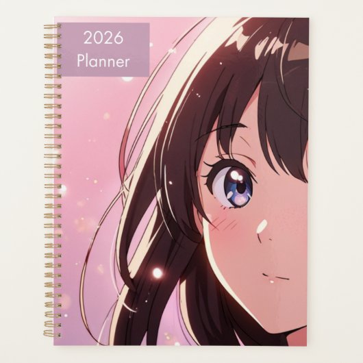 Anime Girl 2026 Planer (Vorderseite)