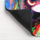 Anime Girl Abstrakt Colorful Mousepad (Ecke)