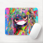 Anime Girl Abstrakt Colorful Mousepad (Mit Mouse)