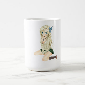 Anime Girl Aesthetic Mug – Eye-Catching Waifu Desi Kaffeetasse