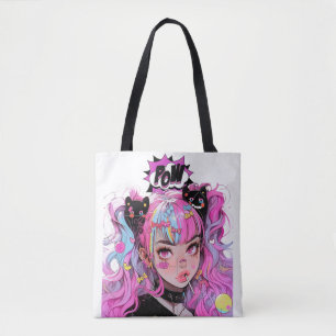 Anime Girl Aesthetic Tote Bag Tasche