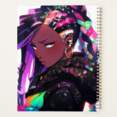 Anime Girl African American Art Planner Planer (Rückseite)