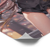 Anime Girl AI Generative Poster (Ecke)