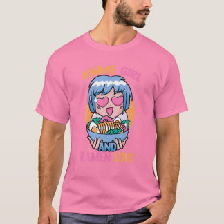 Anime Girl and Ramen Lover - Niedlich Kawaii - Man T-Shirt