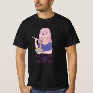 Anime Girl   Anime & Food Lover T-Shirt