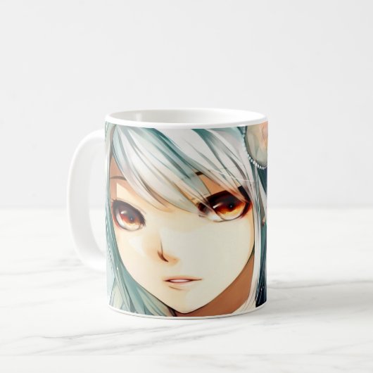 Anime girl art kaffeetasse (Vorderseite Links)