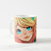 Anime girl art kaffeetasse (Vorderseite Links)