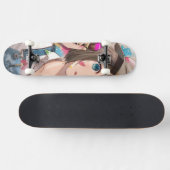 Anime Girl auf Skateboard, Anime Girl Skateboard, Skateboard (Horizontal)