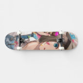 Anime Girl auf Skateboard, Anime Girl Skateboard, Skateboard (Horizontal)