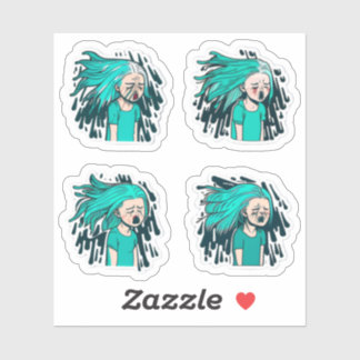 "Anime Girl-Aufkleber whatsapp" "Anime Girl-Aufkle Aufkleber
