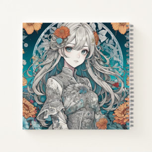 Anime Girl Blues Notizblock