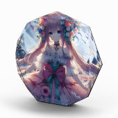 Anime Girl Blume Moon Fairy Fotoblock (Rechts)