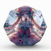 Anime Girl Blume Moon Fairy Fotoblock (Vorderseite)