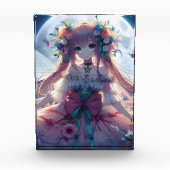 Anime Girl Blume Moon Fairy Fotoblock (Vorderseite)
