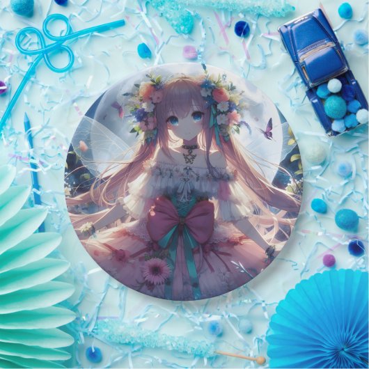 Anime Girl Blume Moon Fairy Pappteller (Party)