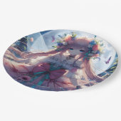 Anime Girl Blume Moon Fairy Pappteller (Schrägansicht)