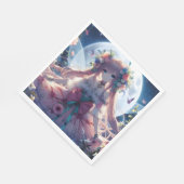 Anime Girl Blume Moon Fairy Serviette (Ecke)