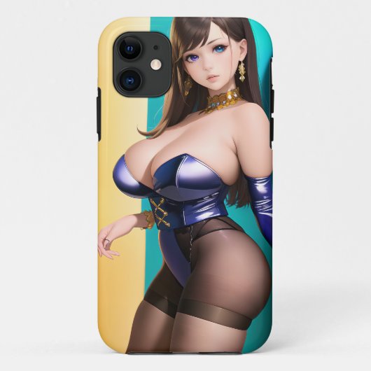 Anime Girl Case-Mate iPhone Hülle (Rückseite)
