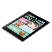 Anime Girl Cat und Ramen süchtig nach japanischen Notizblock (Linke Seite)