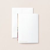 Anime girl Christmas Folienkarte (Rückseite mit Umschlag)