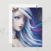 Anime Girl Christmas Holidays Poster Postkarte (Vorne/Hinten)