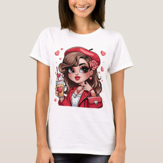 Anime girl cool T-Shirt für Frauen