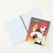 Anime Girl Design Notebook Notizblock (Innenseite)