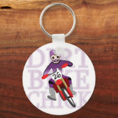 Anime Girl Dirt Bike Schlüsselanhänger (Vorderseite)