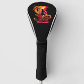 Anime Girl & Dragon Golf Headcover (Vorderseite)